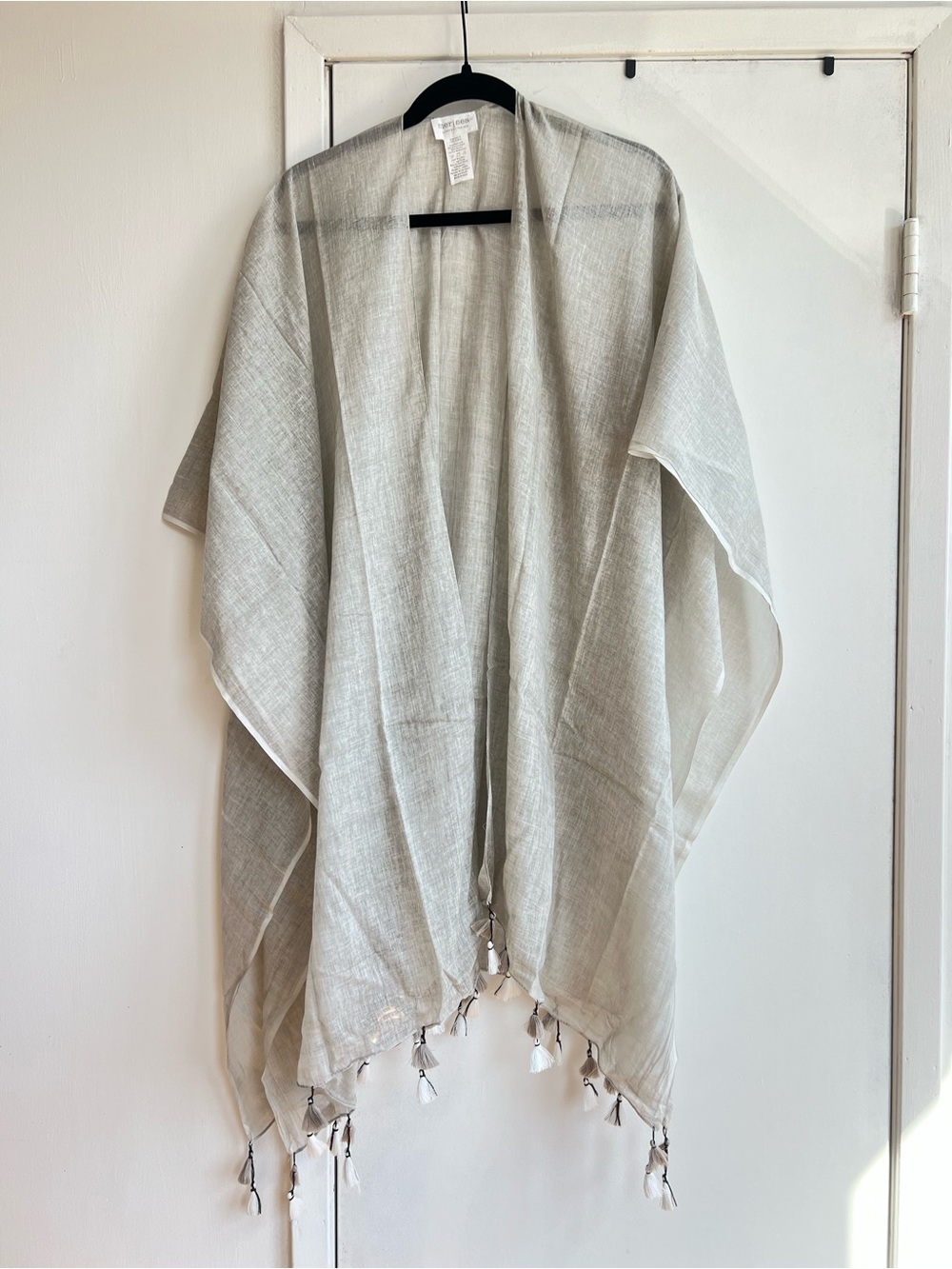 New Mersea 100% cotton Tassel Wrap